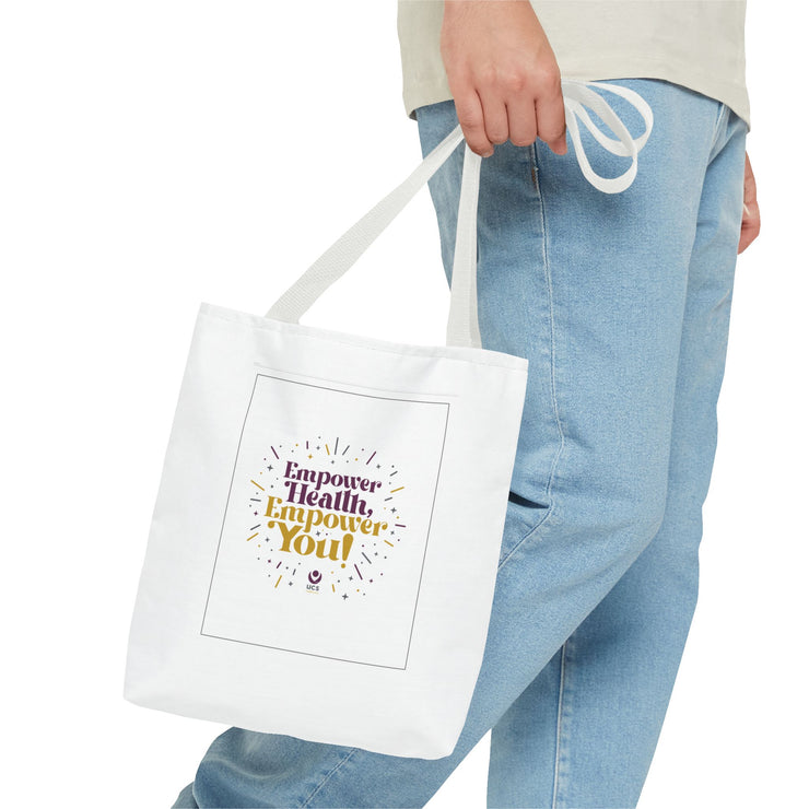 Empower Health Tote Bag - Motivational Reusable Shopping Bag