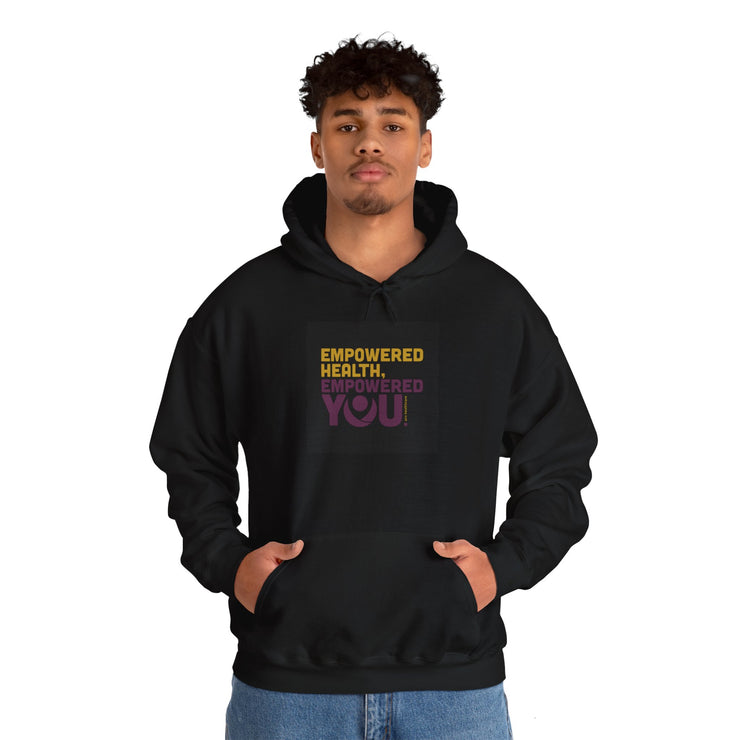 Empowered Health Unisex Hooded Sweatshirt - Motivational Hoodie for Wellness Lovers